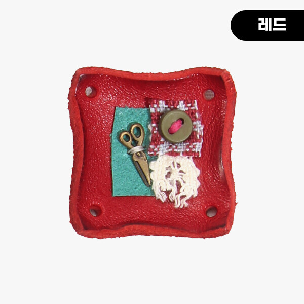 퀼트의시작은? 엔조이퀼트와 함께,[장식부자재] 핸드메이드 정사각 꼴라쥬 소잉 가죽라벨 ※