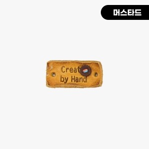[장식부자재] 핸드메이드 미니단추 통가죽라벨 ※ (개)