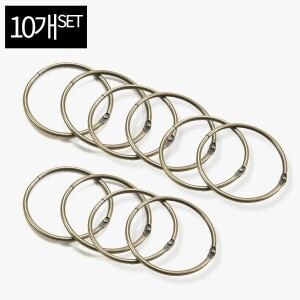 [퀼트부자재] 금속퀼트재료 카드링 청동(특대) 10개 세트 (set)