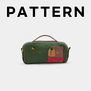 [바이핸즈] 퀼트도안 - 누빔 베어 핸들 파우치 (개)