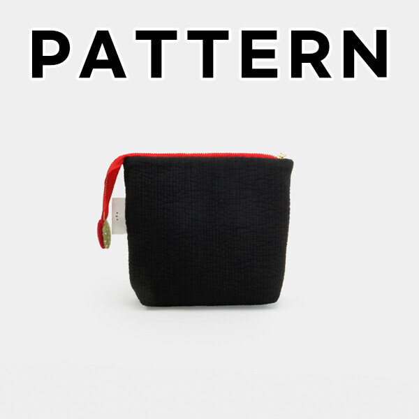 퀼트의시작은? 엔조이퀼트와 함께,[바이핸즈] 퀼트도안 - 빨강모자 베어 파우치