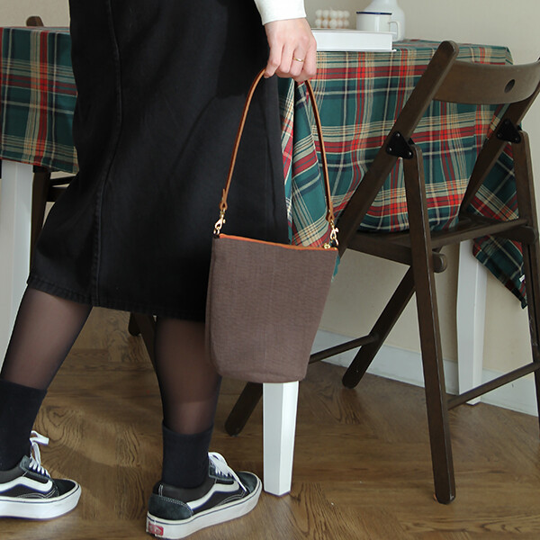 퀼트의시작은? 엔조이퀼트와 함께,[바이핸즈] 퀼트패키지 가방 - 누빔 고양이 숄더백