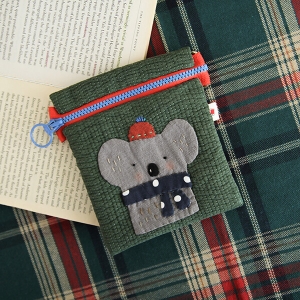 [바이핸즈] 퀼트패키지 소품 - 코알라 납작 파우치 (개)