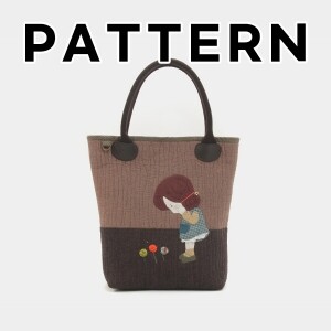 [바이핸즈] 퀼트도안 - 꽃을 본 소녀 토트백 ★핸들 증정(24-4003 L) (개)