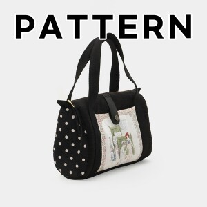 [바이핸즈] 퀼트도안 - 케이트 플라워 미니 보스턴백 (개)