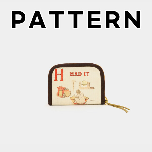 [바이핸즈] 퀼트도안 - 케이트 알파벳 반지갑