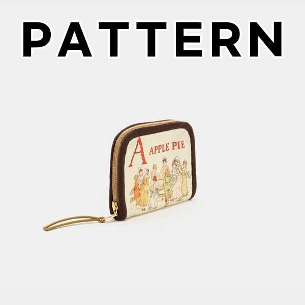 [바이핸즈] 퀼트도안 - 케이트 알파벳 반지갑