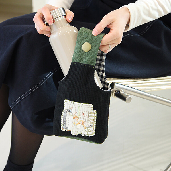 [바이핸즈] 퀼트패키지 가방 - 케이트 플라워 텀블러백