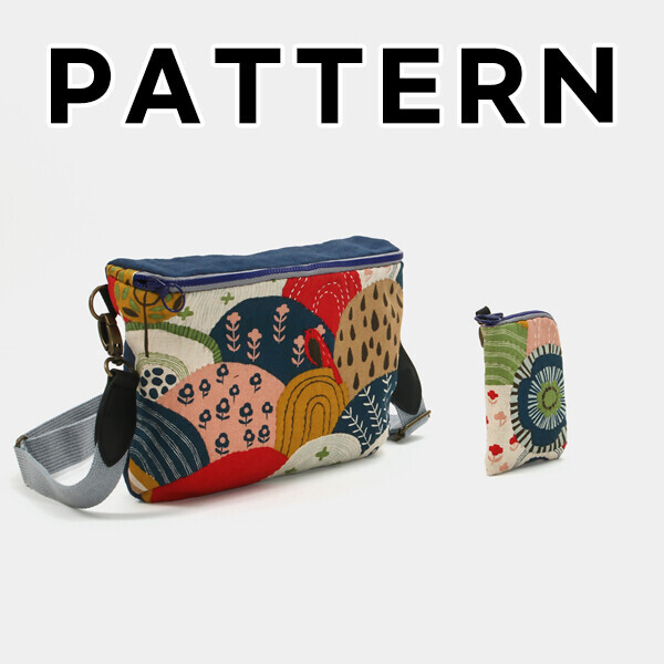 [바이핸즈] 퀼트도안 - 붐붐백 & 반지갑 세트