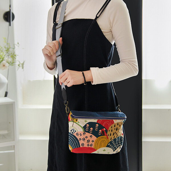 [바이핸즈] 퀼트패키지 가방 - 붐붐백 & 반지갑 세트