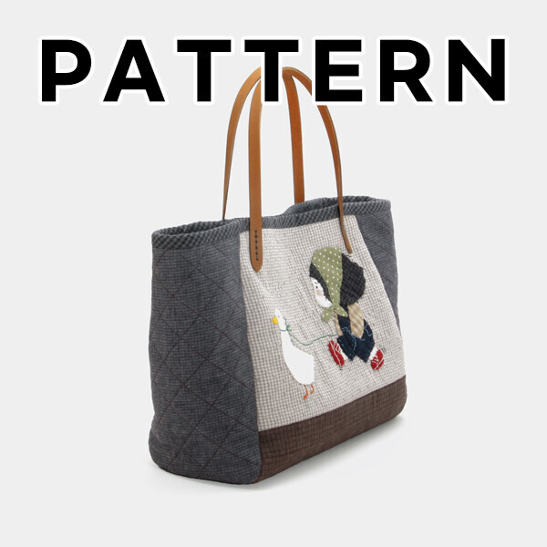 [바이핸즈] 퀼트도안 - 주근깨소녀 토트백