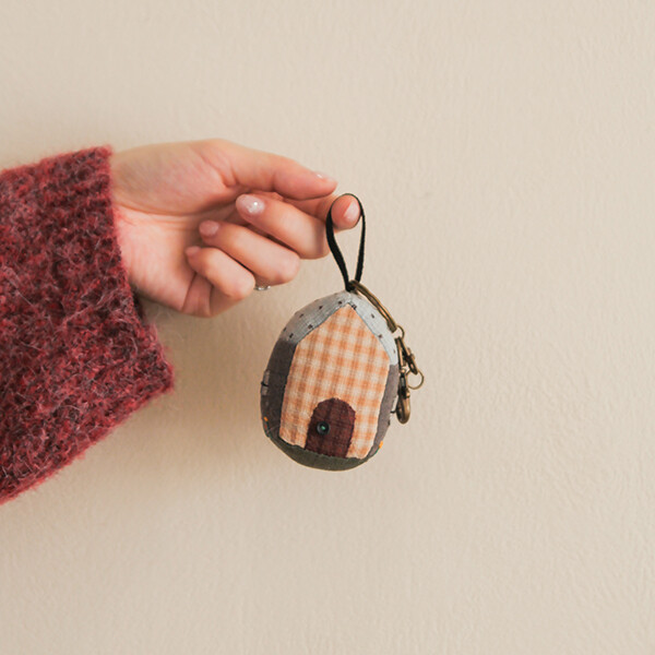 [바이핸즈] 퀼트패키지 소품 - 하우스 키링 2개 세트