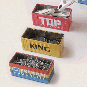 컨테이너 미니 틴박스 철제 케이스 (개)