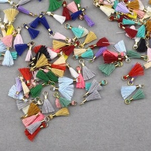 컬러 태슬 참장식 파츠 30개 세트 (set)