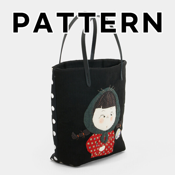 [바이핸즈] 퀼트도안 - 딸기소녀 토트백