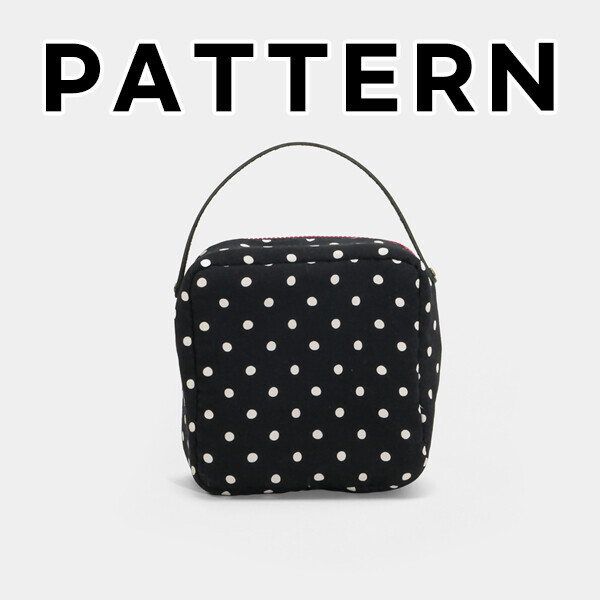 [바이핸즈] 퀼트도안 - 딸기소녀 핸들 파우치