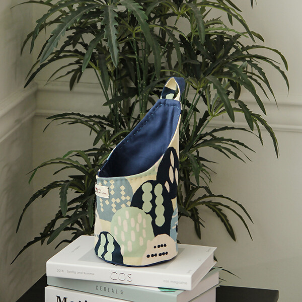 [바이핸즈] 퀼트패키지 소품 - 실용적인 바스켓 (블루)