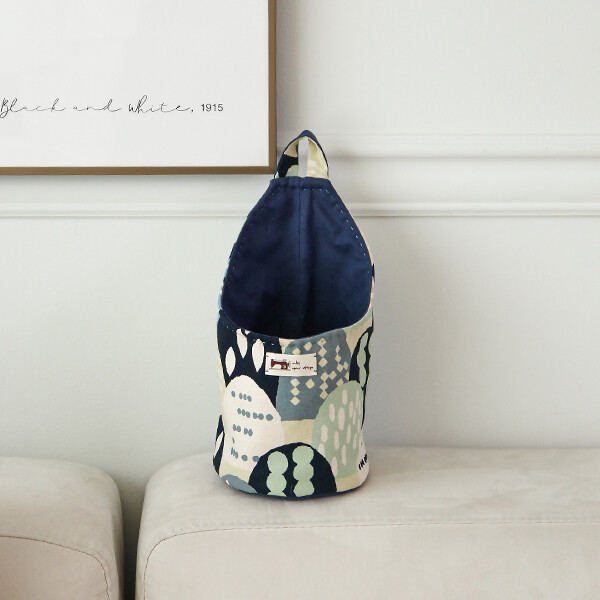 [바이핸즈] 퀼트패키지 소품 - 실용적인 바스켓 (블루)