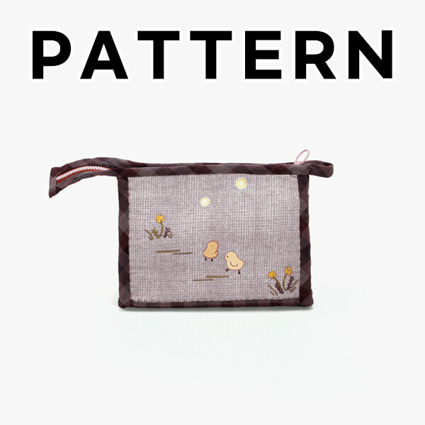 [바이핸즈] 퀼트도안 - 베이비엘 파우치