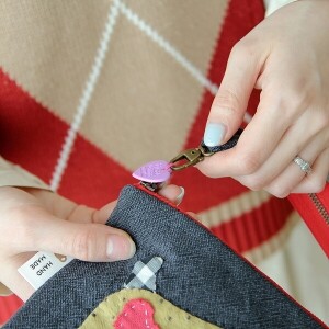 [바이핸즈] 퀼트패키지 소품 - 킁킁 도그 파우치 (개)