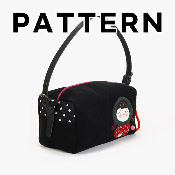 [바이핸즈] 퀼트도안 - 딸기소녀 숄더백