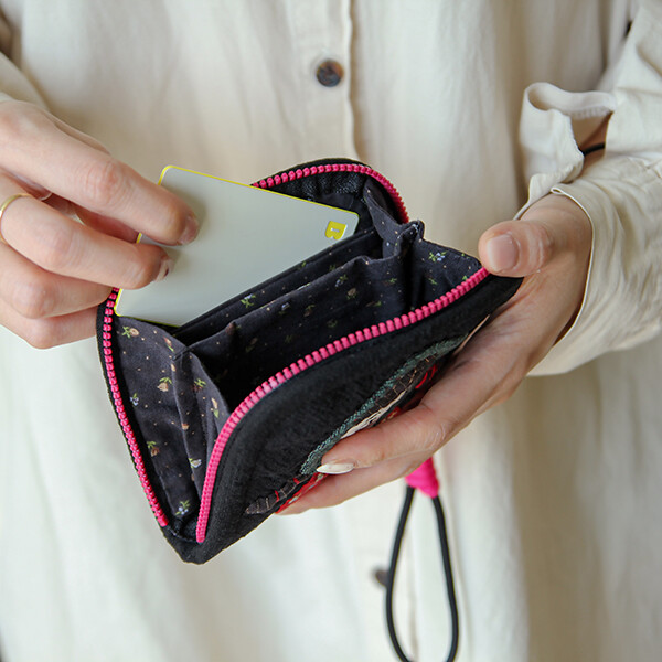 [바이핸즈] 퀼트패키지 소품 - 딸기소녀 반지갑