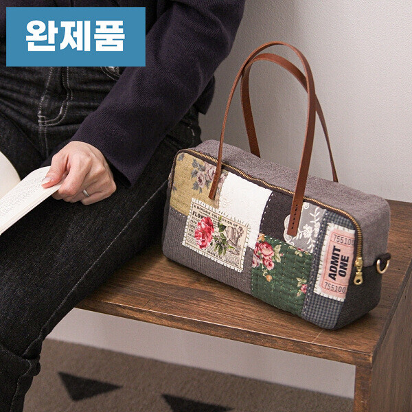 [바이핸즈] 퀼트완제품 가방 - 빈티지 로즈 토트백