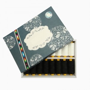 국산 폴리에스테르 미싱 재봉사 화이트 블랙 16종 세트 (set)