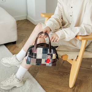[바이핸즈] 퀼트패키지 가방 - 감성체크 토트백 (개)