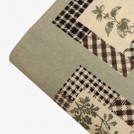 유와 허브 보태니컬 체크 셔팅 프린트원단 퀼트원단 - 블루 (1/4yd) 824900-E (개)