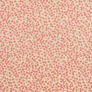 코튼프린트 20수 미니플라워 프린트 면원단 퀼트원단 핑크 JK3066 (1/2Yd)